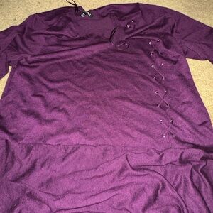 Purple short sleeve women’s shirt